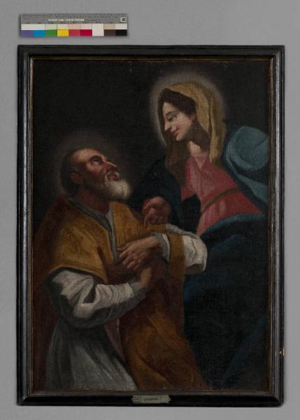 Santo con Maria Vergine