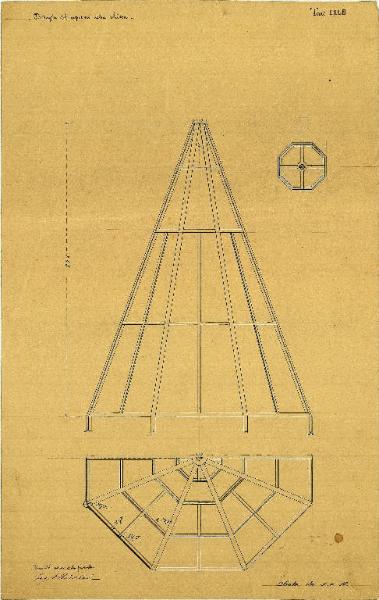 Dettaglio del cupolino della chiesa Tav. CXLII