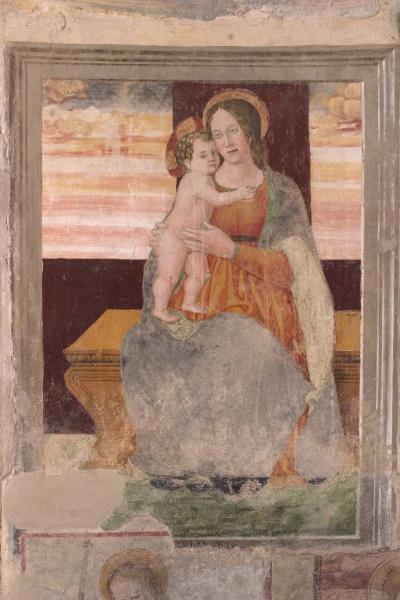 MADONNA CON BAMBINO IN TRONO