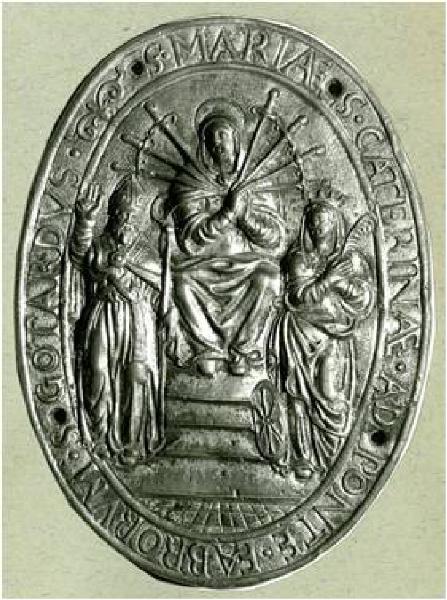 Madonna addolorata con san Gottardo e santa Caterina