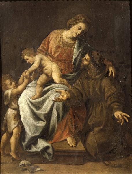 Madonna con Bambino, San Giovanino e San Francesco d'Assisi
