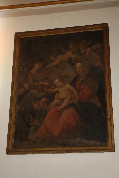 Madonna con bambino e santo domenicano