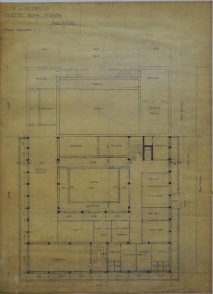 Progetto della nuova dispensa (fabbricato n. 25) dell'Ospedale Psichiatrico Provinciale di Milano (Mombello)