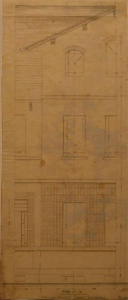 Prospetto del fabbricato n. 18 dell'Ospedale Psichiatrico Provinciale di Milano (Mombello)