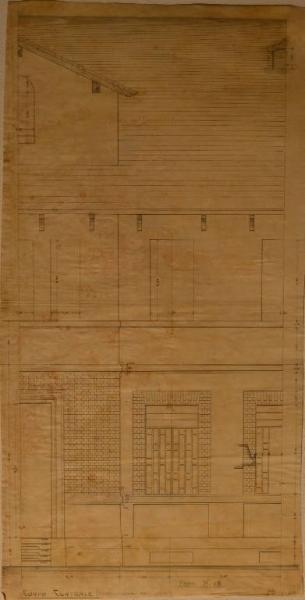 Prospetto del fabbricato n. 18 dell'Ospedale Psichiatrico Provinciale di Milano (Mombello)