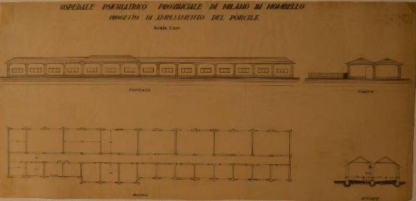 Progetto di porcile dell'Ospedale Psichiatrico Provinciale di Milano (Mombello)