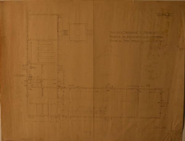 Pianta della lavanderia (fabbricato n. 31) dell'Ospedale Psichiatrico Provinciale di Milano (Mombello)