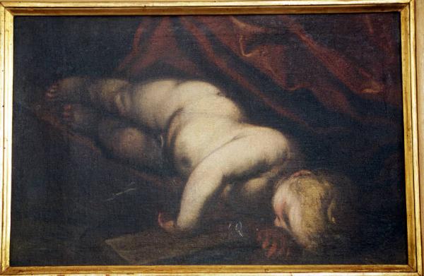 Gesu' bambino dormiente sulla croce