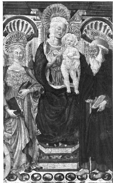 Madonna in trono con Bambino tra S. Caterina e San Benedetto