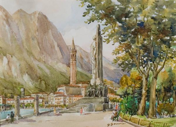 Veduta del Monumento ai Caduti a Lecco