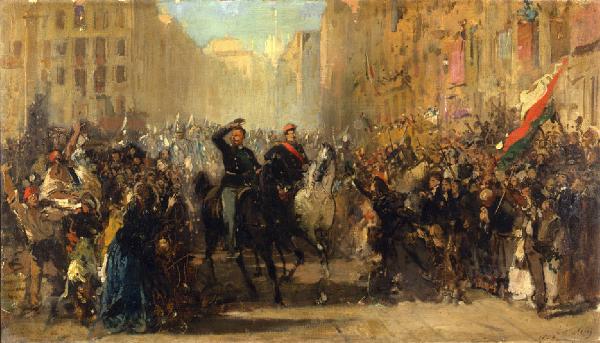 Ingresso di Napoleone III e di Vittorio Emanuele II a Milano dopo la battaglia di Magenta
