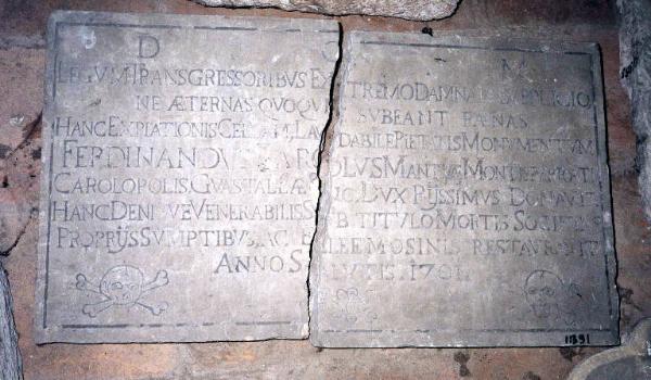 Lapide commemorativa dell'oratorio dei Giustiziati