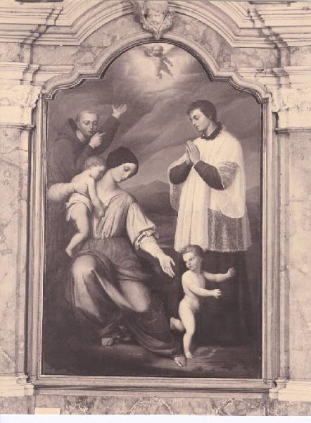 SANTA LIBERATA, SAN LUIGI GONZAGA, SANT'ANTONIO DA PADOVA E DUE FANCIULLI