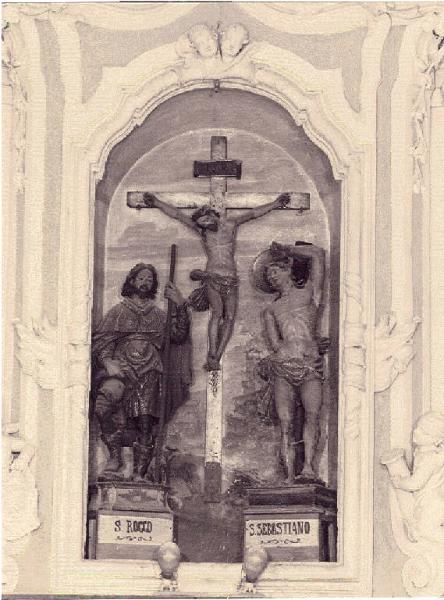 CROCIFISSIONE CON SAN ROCCO E SAN SEBASTIANO