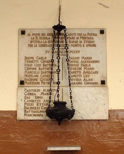 Lapide commemorativa