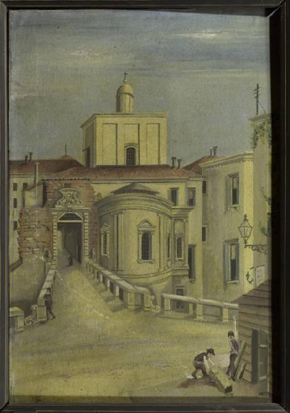 Porta dell'Ospedale Maggiore verso via Francesco Sforza