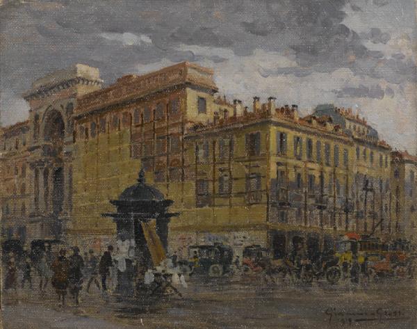 Vecchie case in Piazza della Scala angolo via S. Margherita