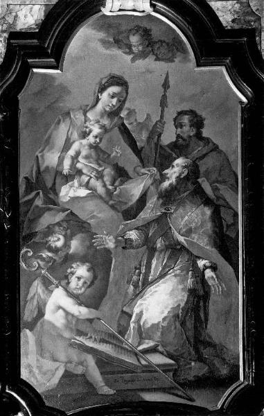 MADONNA CON BAMBINO, SAN TOMMASO E SANT'AGOSTINO