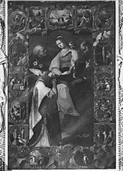 MADONNA CON BAMBINO, SANT'ANTONIO DA PADOVA, SAN CARLO BORROMEO, SAN FRANCESCO D'ASSISI E MISTERI DEL ROSARIO