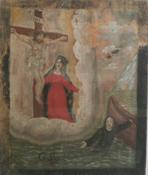 Sacerdote caduto in acqua da una barca invoca il SS. Crocifisso e la Madonna per essere salvato