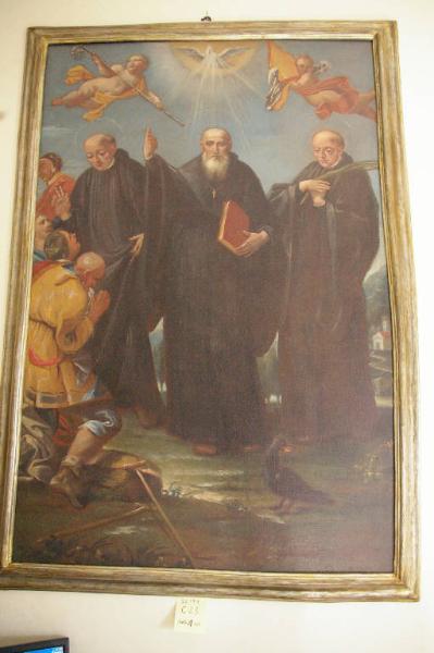San Benedetto e monaci