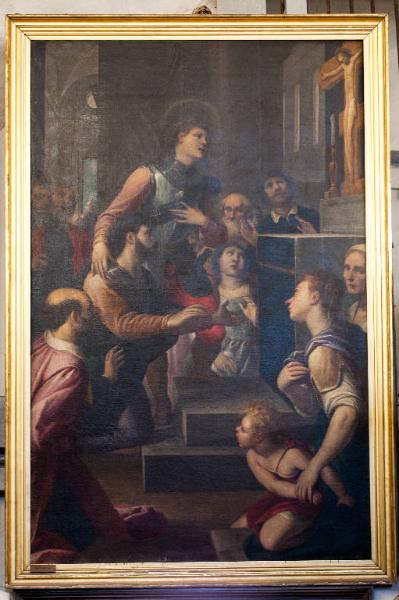 San Giovanni Gualberto e l'uccisore del fratello davanti al crocifisso