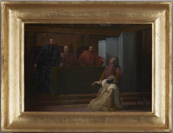 Cornice per il dipinto "Valenza Gradenigo sviene davanti all'inquisitore suo padre"