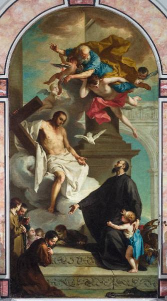 San Girolamo Emiliani presenta gli orfani alla Trinità