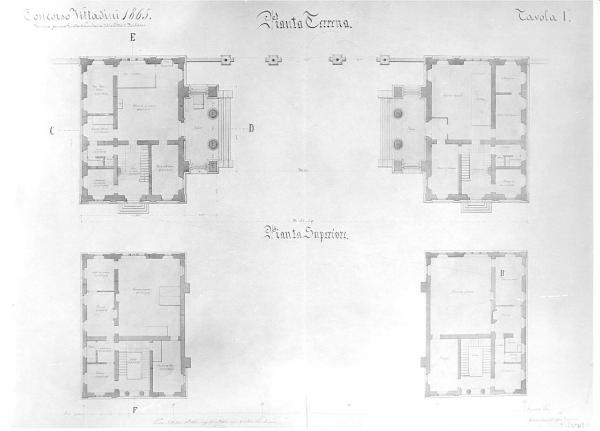 Progetto per edificio per decorare la barriera daziale di Milano a P.ta Vittoria