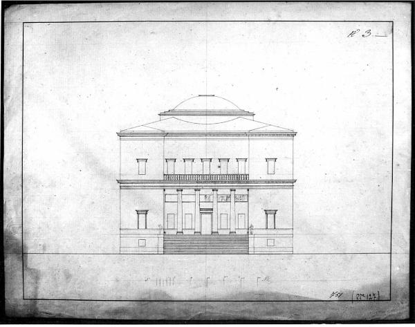 Progetto di una villa sul modello della Rotonda del Capra