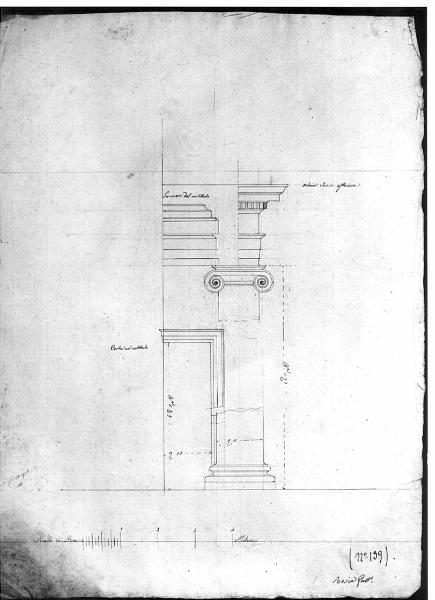 Progetto di un palazzo (trabeazione)