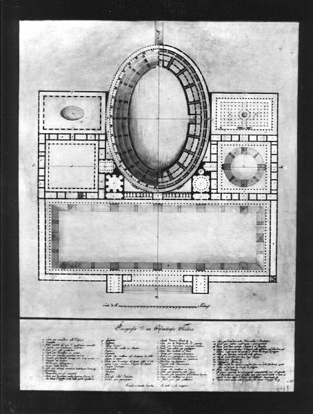 Un grande orfanotrofio militare. Oltre le abitazioni, gli uffizj, e tutto ciò che è necessario a un numeroso convitto, conterrà questo edifizio le scuole d'arti, e mestieri, che hanno relazione alla milizia, e varie grandi officine per manifatture...