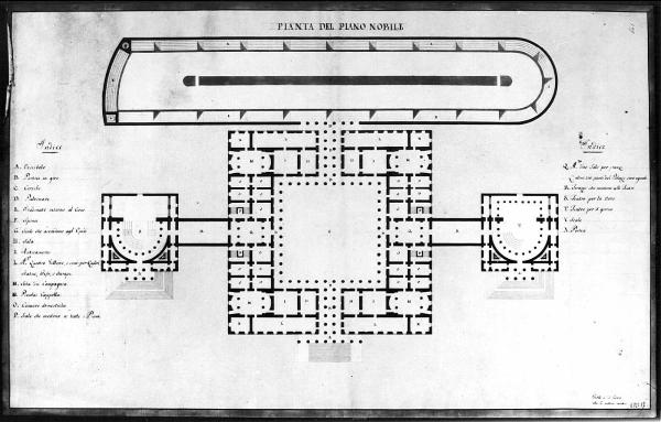 Un Palazzo Reale per una Città in pianura proporzionato alla dignità e al regolare servizio di una corte cospicua, ed all'alloggio contemporaneo di più d'una Testa Coronata. Lo stile dell'architettura sarà dei migliori tempi Greci e Romani