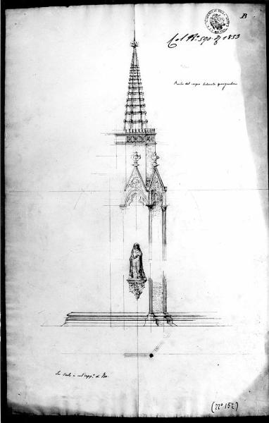 Progetto di una chiesa (campanile)