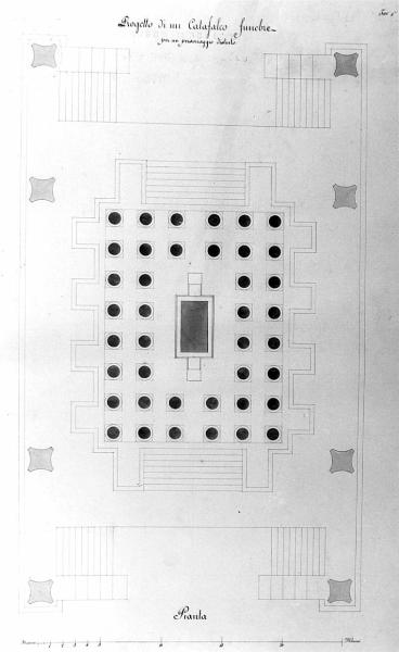 Progetto di un catafalco funebre