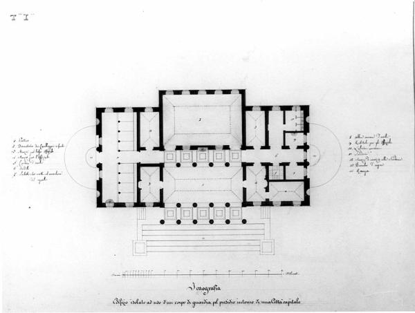 Progetto di un edificio ad uso di corpo di guardia di una città capitale