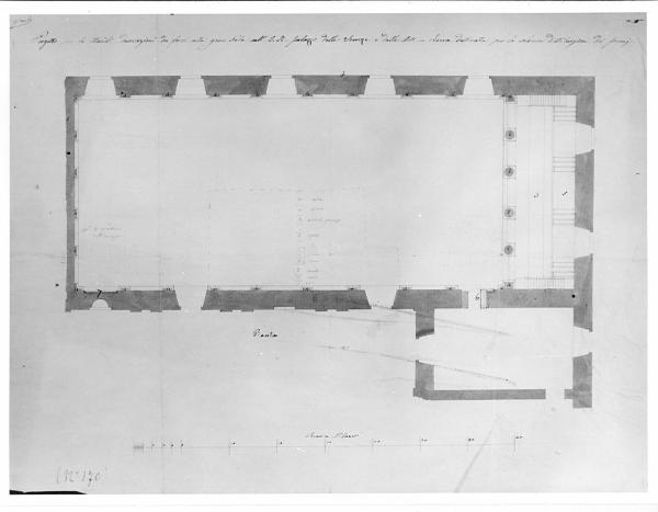 Disegno della Sala Napoleonica di Brera