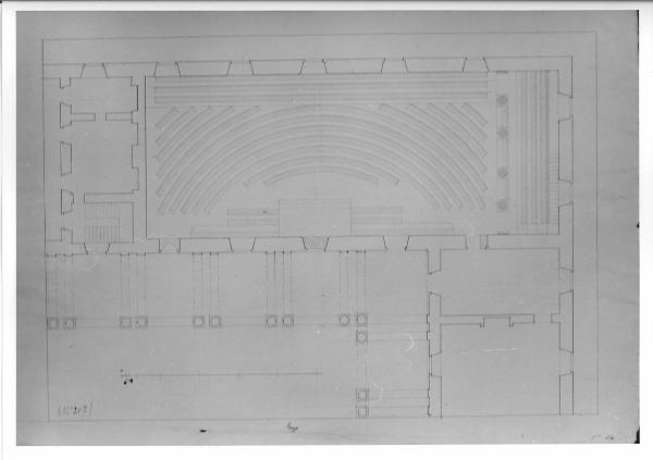 Disegno della Sala Napoleonica di Brera