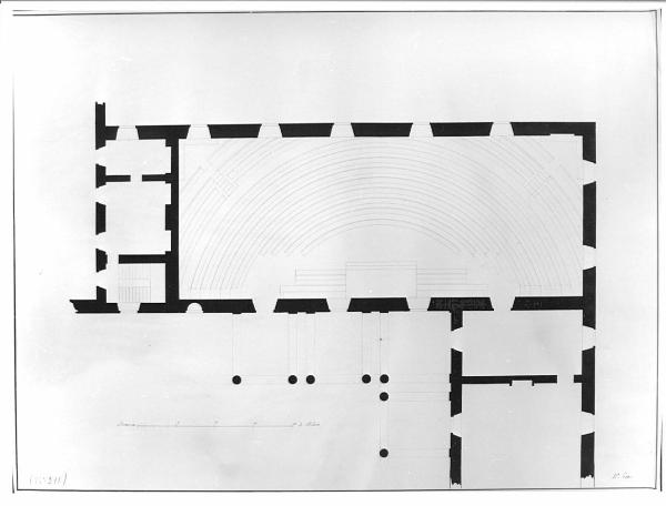 Disegno della Sala Napoleonica di Brera