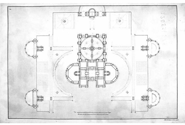 Un edifizio alla maniera degli antichi Musei Pitagorici Italiani, che conterrà quanto fa d'uopo alla istruzione delle Scienze, e delle Arti. Oltre i gabinetti scientifici, le biblioteche, le collezioni di statue, di quadri, di antichità, ed oltre...