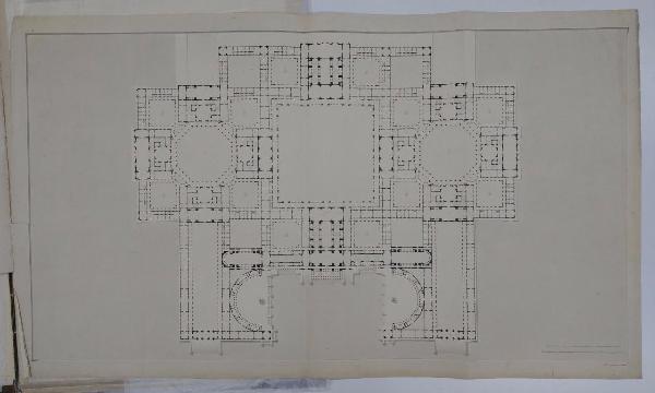 Un Palazzo Reale per una Città in pianura proporzionato alla dignità e al regolare servizio di una corte cospicua, ed all'alloggio contemporaneo di più d'una Testa Coronata. Lo stile dell'architettura sarà dei migliori tempi Greci e Romani