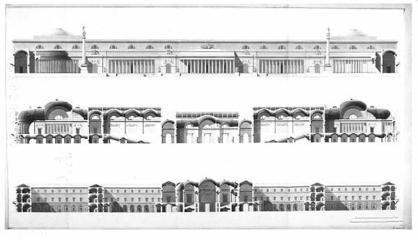 Un Palazzo Reale per una Città in pianura proporzionato alla dignità e al regolare servizio di una corte cospicua, ed all'alloggio contemporaneo di più d'una Testa Coronata. Lo stile dell'architettura sarà dei migliori tempi Greci e Romani