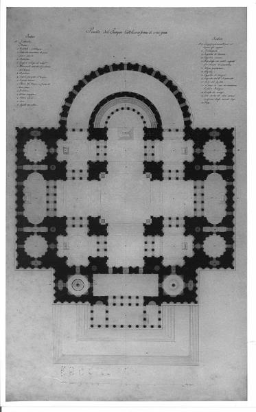 Progetto di un Tempio cattolico in forma di croce greca