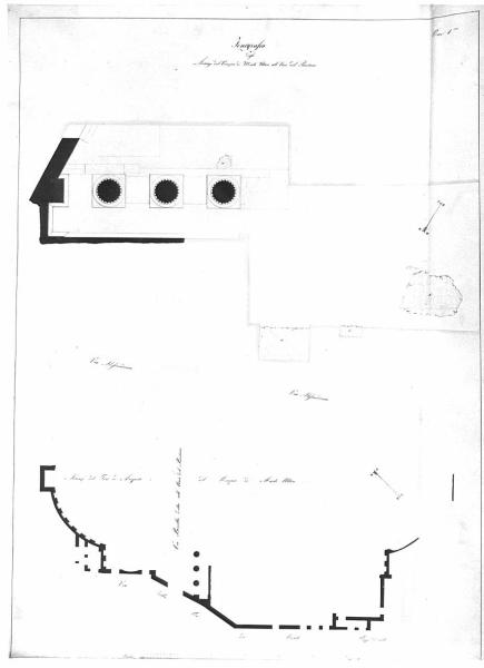 Rilievi degli avanzi del Tempio di Marte Ultore ed annesso foro (con progetti di restauro)