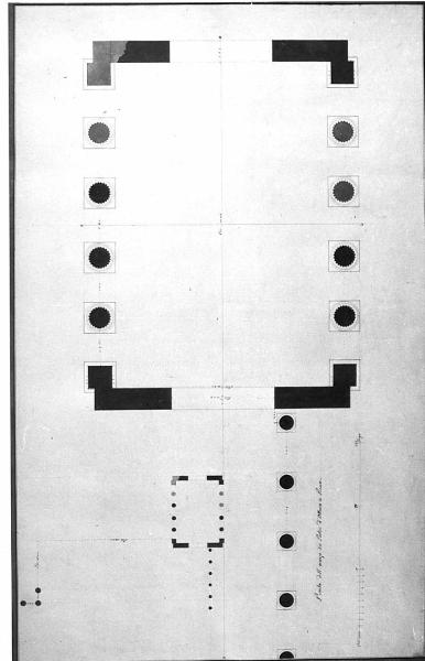 Misurazione degli avanzi del portico d'Ottavia