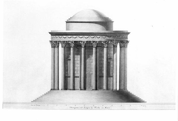 Progetto di ristauro dei Tempi di Vesta in Tivoli ed in Roma