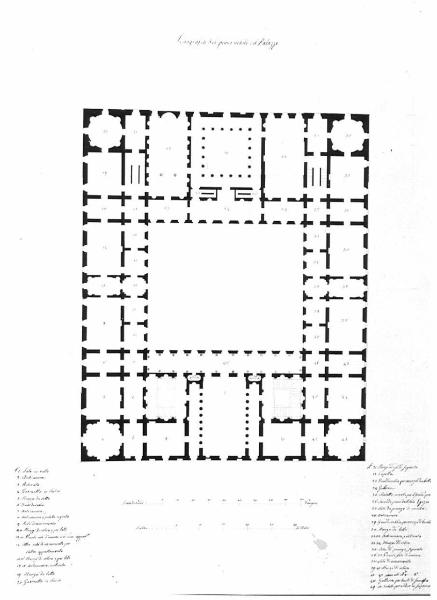 Progetto di palazzo per un ricco signore