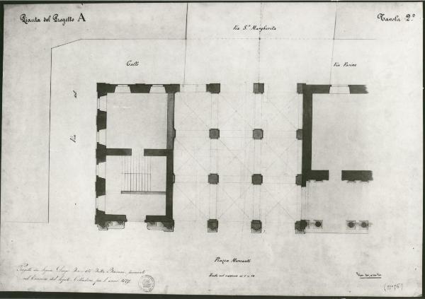 Completamento del Palazzo di Piazza Mercanti, detto de' Giureconsulti, in relazione all'apertura della nuova via di giunzione tra la detta piazza de' Mercanti ed il Cordusio...