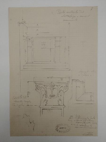 Rilievo del monumento funebre a Giacomo Stefano Brivio nella basilica di Sant'Eustorgio a Milano