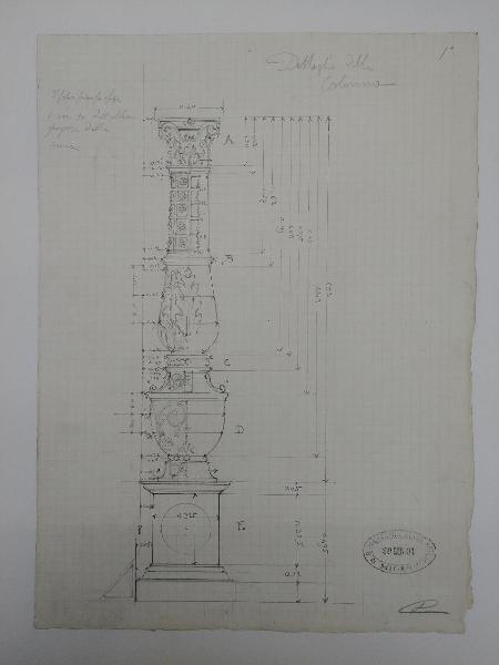 Rilievo del monumento funebre a Giacomo Stefano Brivio nella basilica di Sant'Eustorgio a Milano